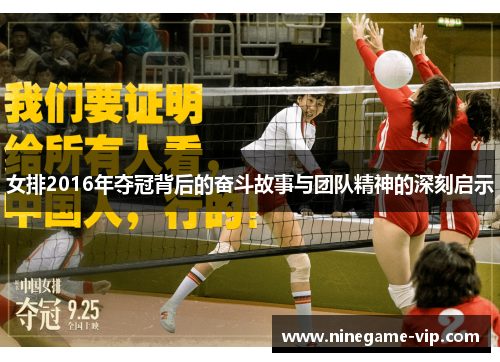 女排2016年夺冠背后的奋斗故事与团队精神的深刻启示